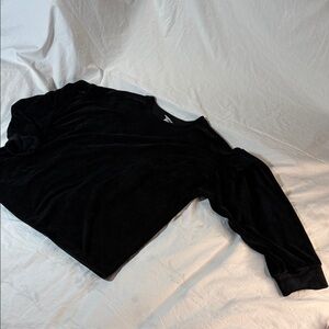 a new day Black Velour Long Sleeve Top